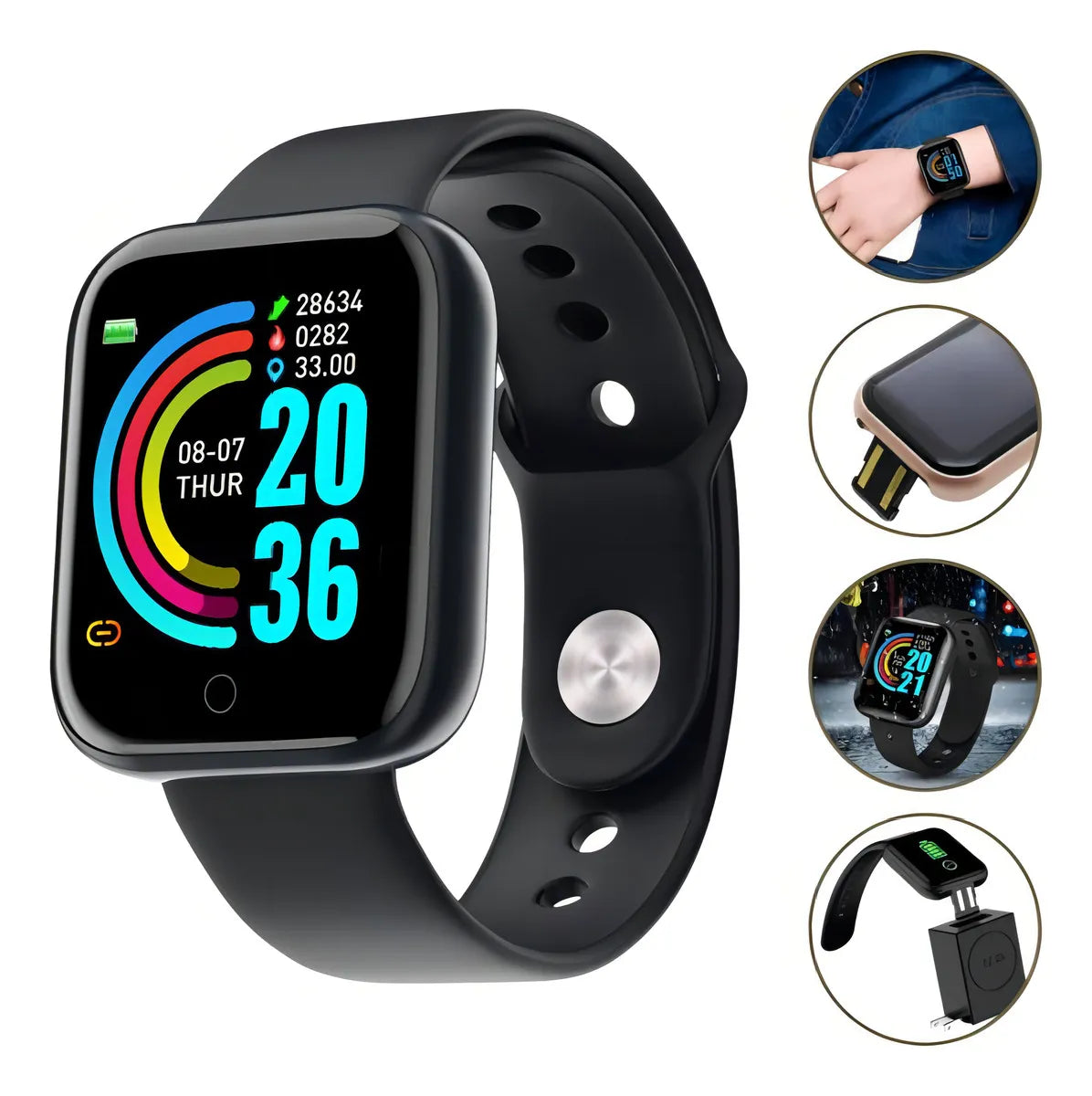 Smartwatch D20 - Controla tu salud y tu estilo de vida
